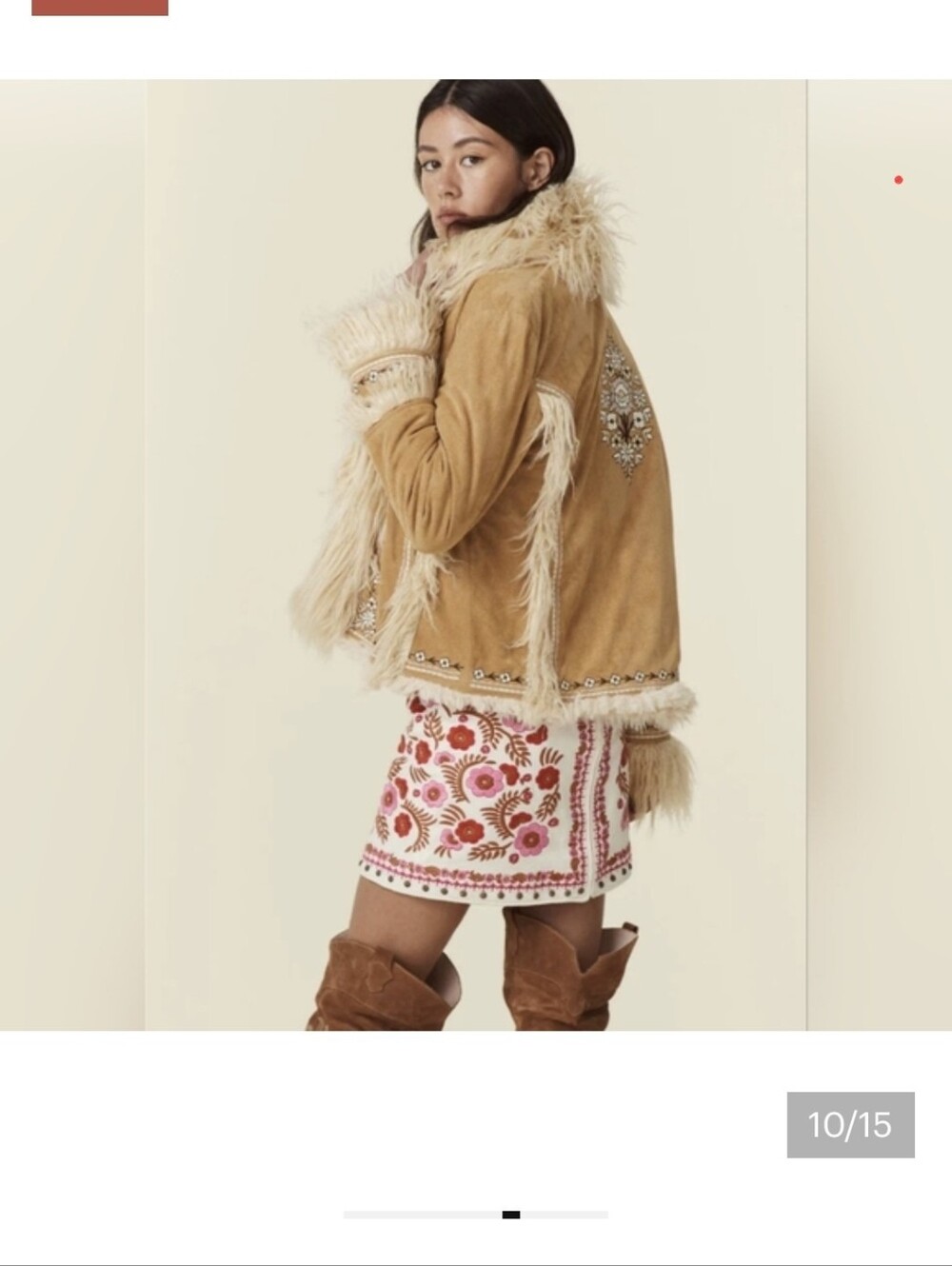Spell and the Gypsy Joplin Cropped Jacket in Hazelnut Size Small New with Tags! - Picture 2 of 13